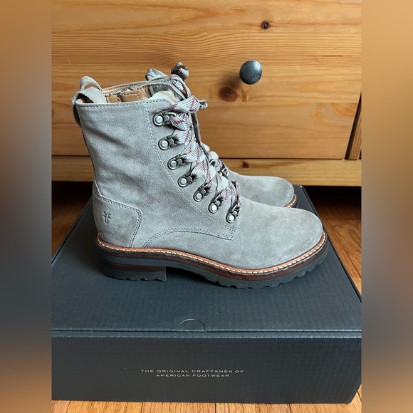 NIB Frye Ella Hiker Boot Cement 7.5 - Picture 6 of 12